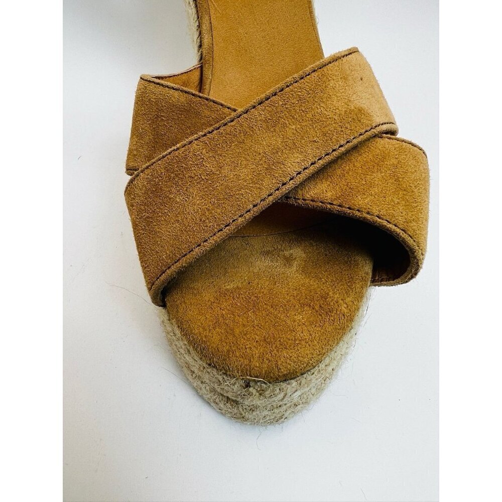 Castaner Wedge Heel in Tan Suede Made In Spain 37 - Picture 8 of 13